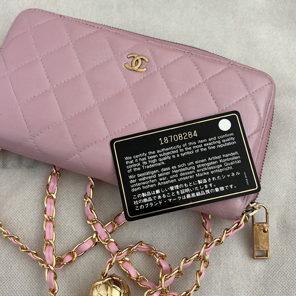 Chanel CC Patent Leather Timeless Wallet on Chain WOC Chain Crossbody Purse Bag - Picture 15 of 15